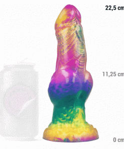 EPIC - IRIS DILDO CON TESTÍCULOS ARCOÍRIS DE PLACER